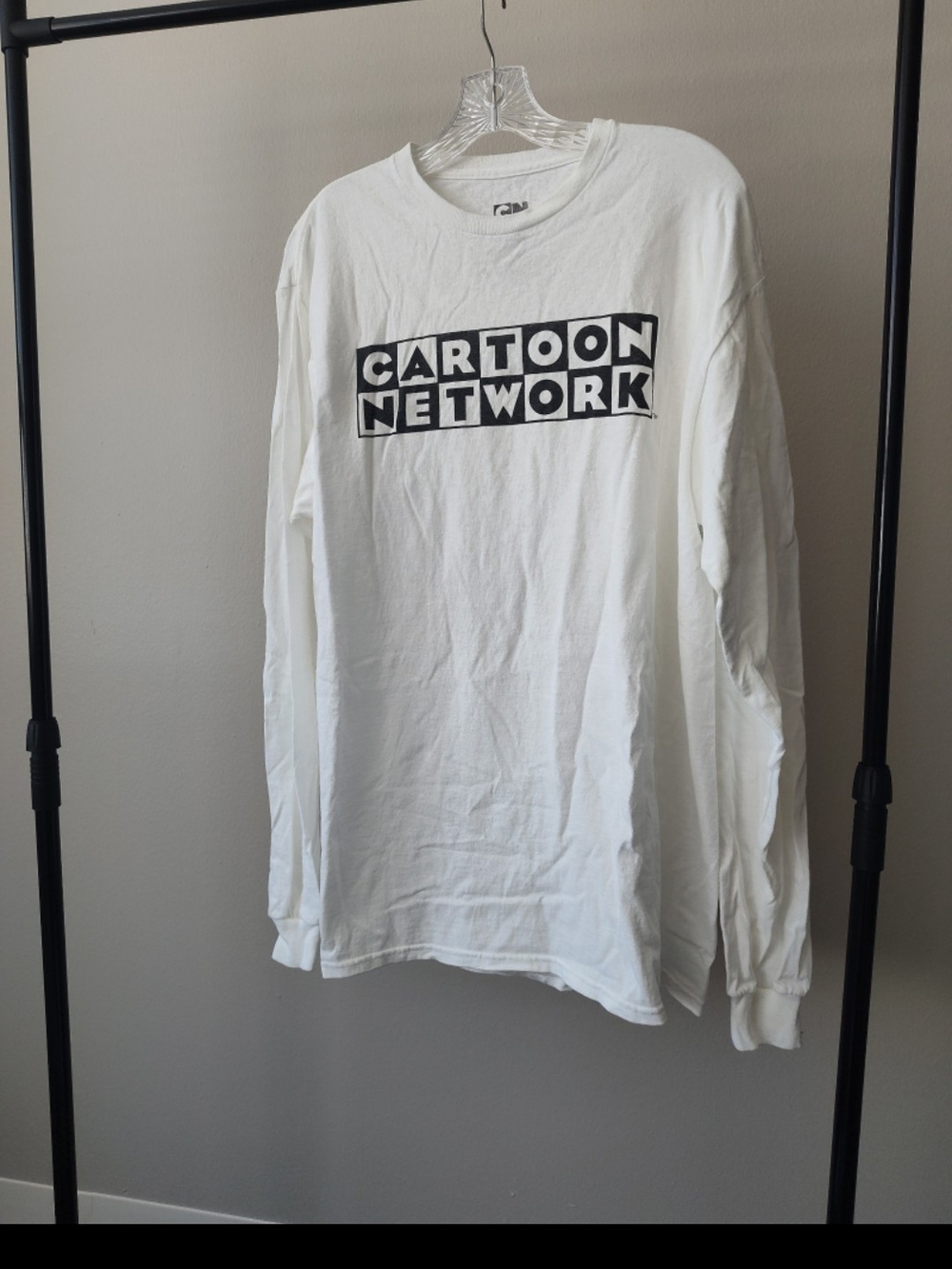 Cartoon Network White Long Sleeve Logo Tee